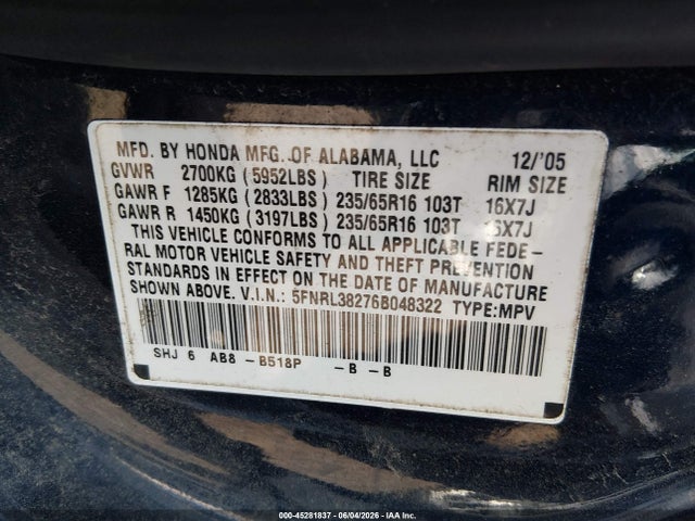 Honda Odyssey Lx