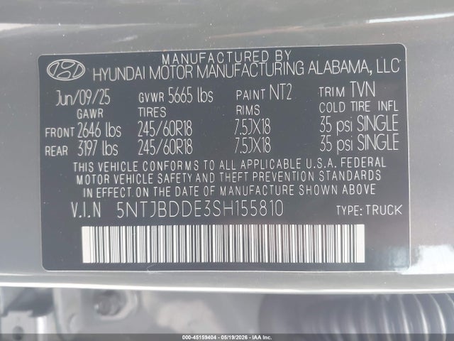 Hyundai SANTA CRUZ Sel