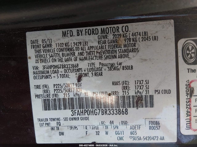 Ford Fusion Se