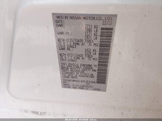 Nissan Pathfinder Platinum