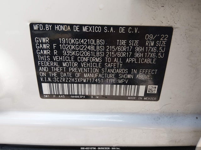 Honda HR-V Awd Lx