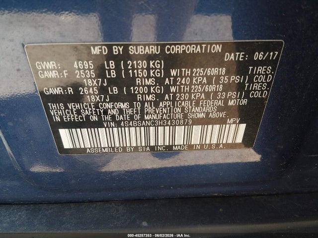 Subaru Outback 2.5i Limited