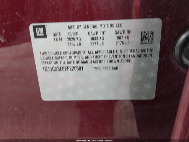 Chevrolet Malibu 1lt