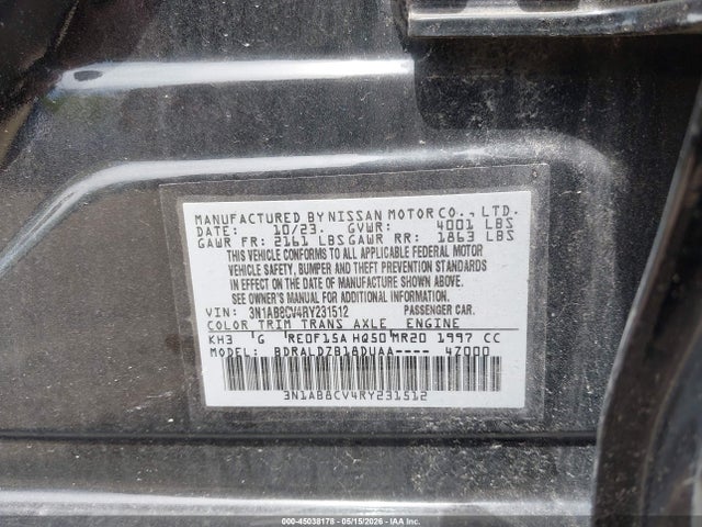 Nissan Sentra Sv Xtronic Cvt