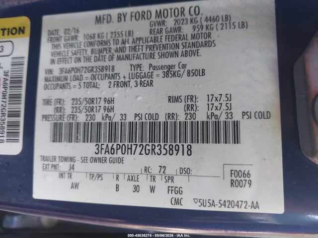 Ford Fusion Se