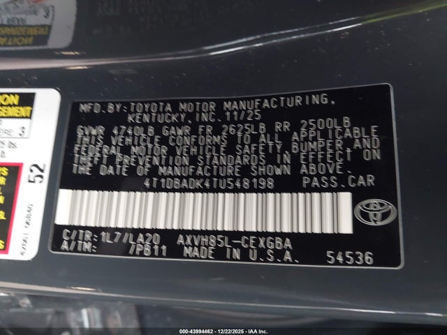 Toyota Camry Xle
