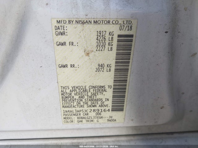 Nissan Altima 2.5 S