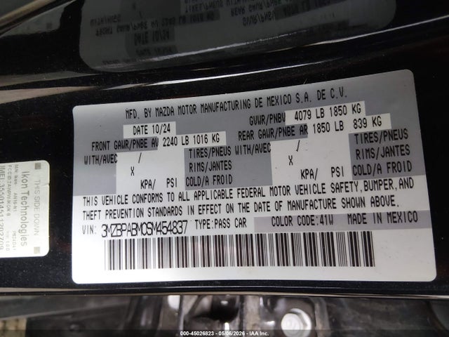 Mazda Mazda3 2.5 S Select Sport
