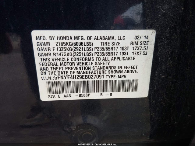 Honda Pilot Lx