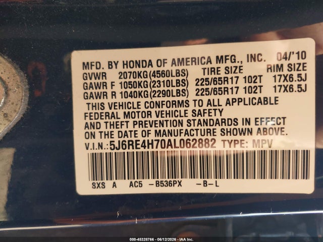 Honda CR-V Ex-l