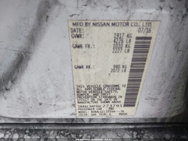 Nissan Altima 2.5 S