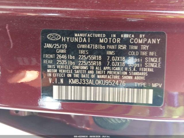 Hyundai TUCSON Sel