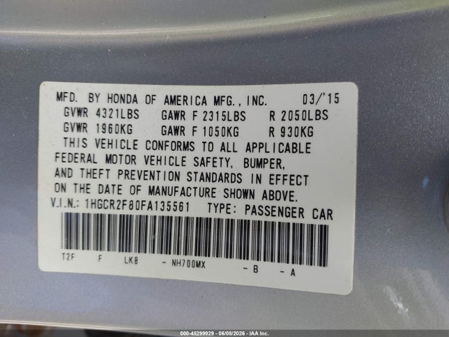 Honda Accord Ex-l