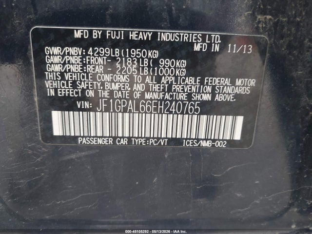Subaru Impreza 2.0i Sport Premium