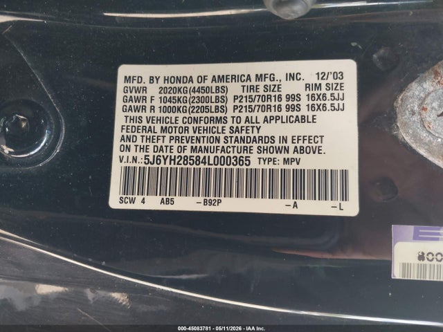 Honda Element Ex