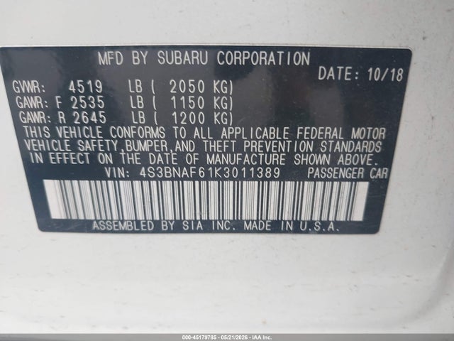 Subaru Legacy 2.5i Premium
