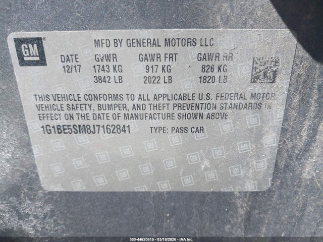 Chevrolet Cruze Lt Auto
