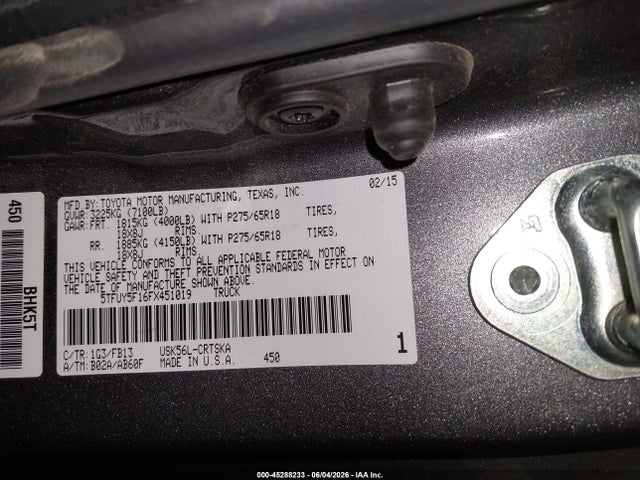 Toyota Tundra Sr5 5.7l V8