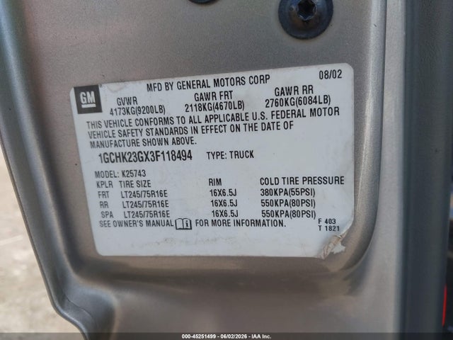 Chevrolet Silverado 2500 Ls