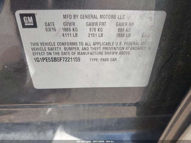 Chevrolet Cruze 2lt Auto
