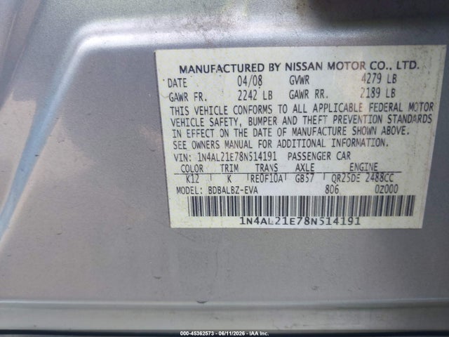 Nissan Altima 2.5 S