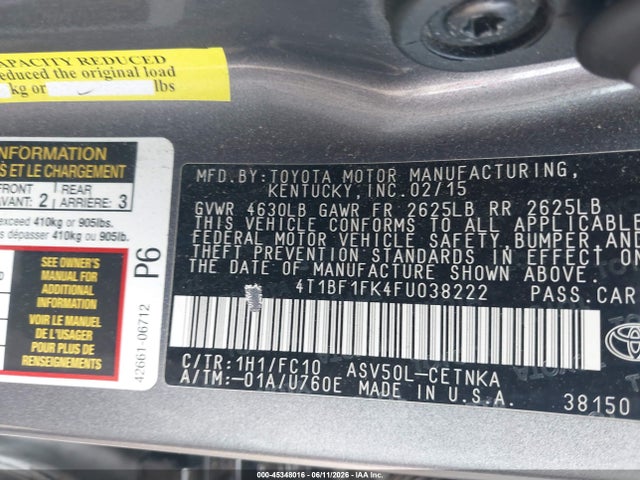 Toyota Camry Le