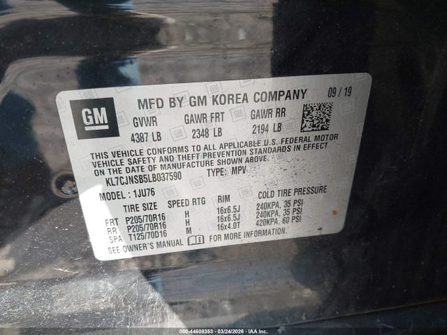 Chevrolet Trax Awd Ls