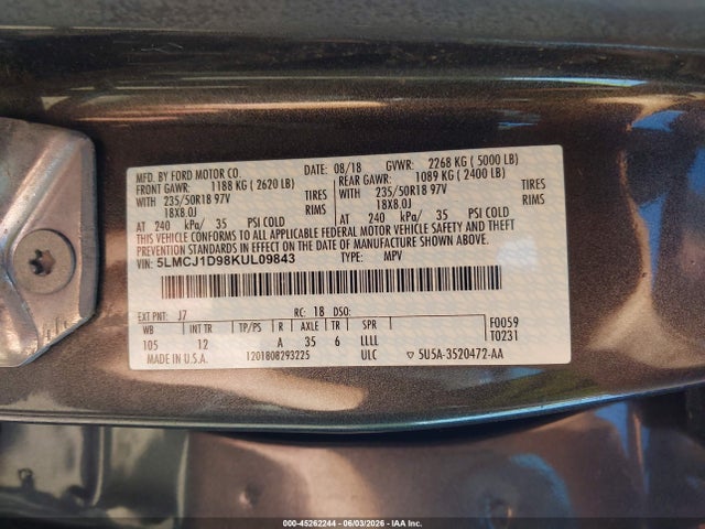 Lincoln MKC Standard