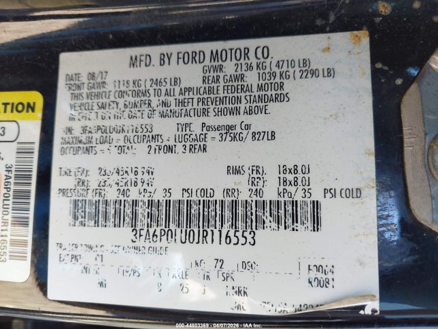 Ford Fusion Se