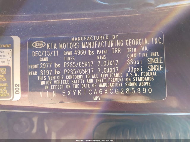 Kia Sorento Lx