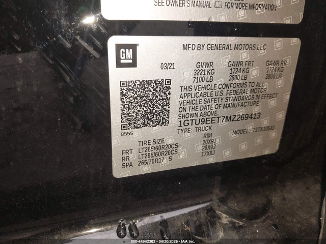 GMC Sierra 1500 4wd  Short Box At4
