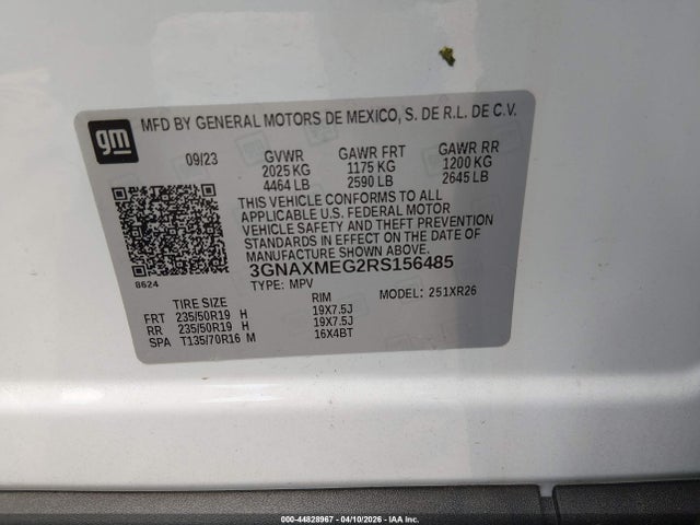 Chevrolet Equinox Fwd Rs