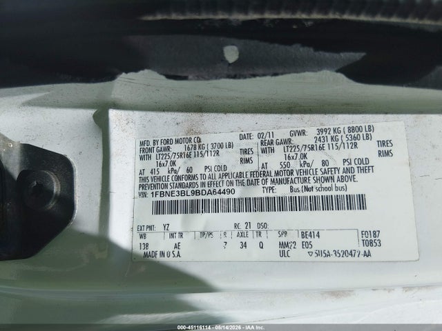 Ford E-350 Xl