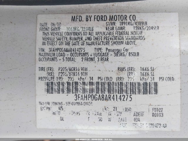 Ford Fusion S