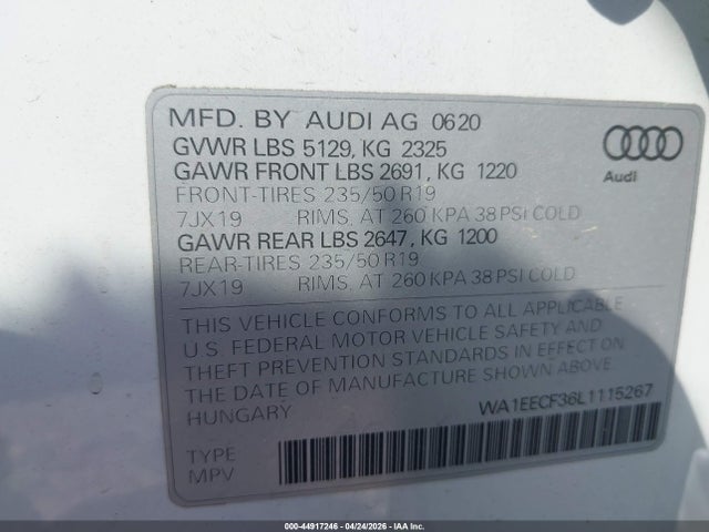 Audi Q3 Premium Plus 45 Tfsi S Line Quattro Tiptronic