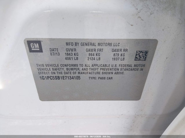 Chevrolet Cruze 1lt Auto