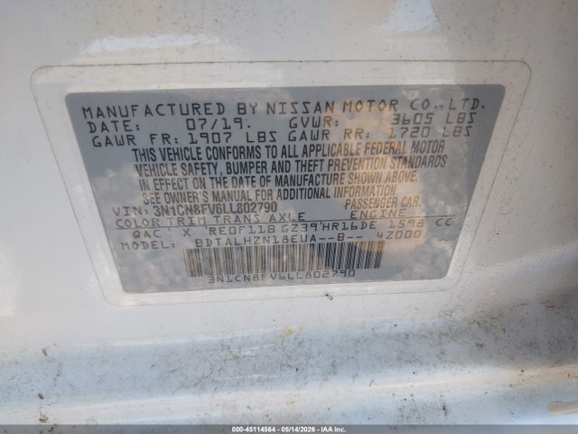 Nissan Versa Sr Xtronic Cvt