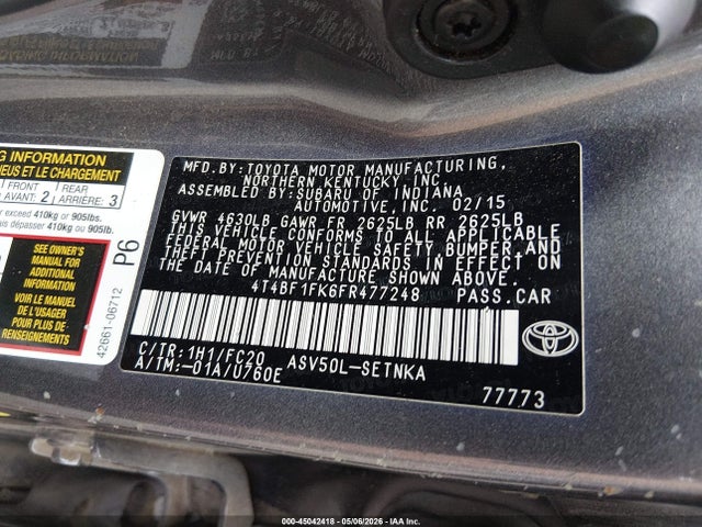 Toyota Camry Le