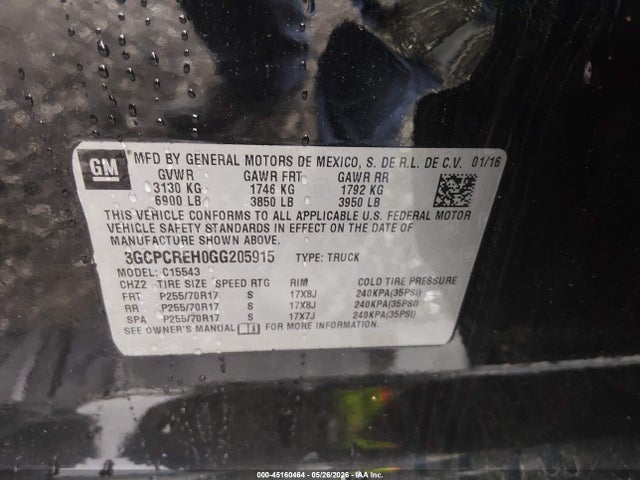Chevrolet Silverado 1500 1lt
