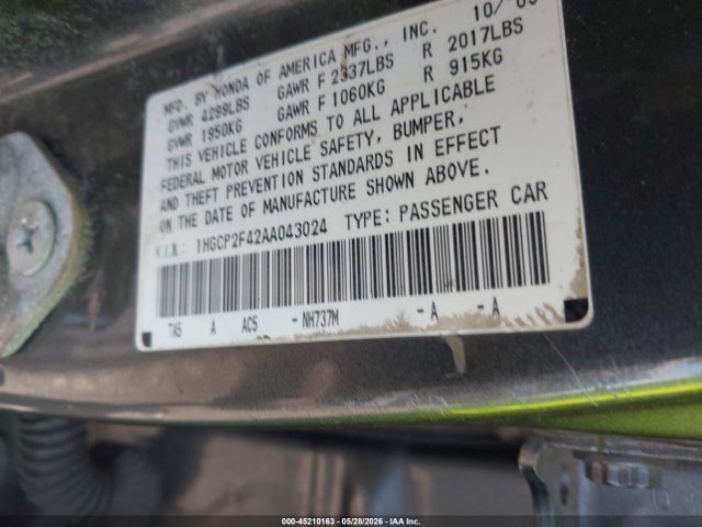 Honda Accord 2.4 Lx-p