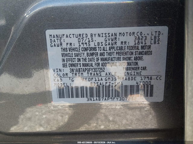 Nissan Sentra Fe+ S