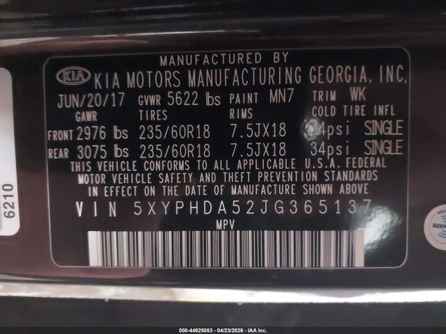 Kia Sorento 3.3l Ex