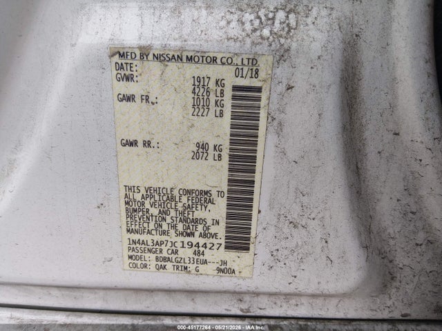 Nissan Altima 2.5 S