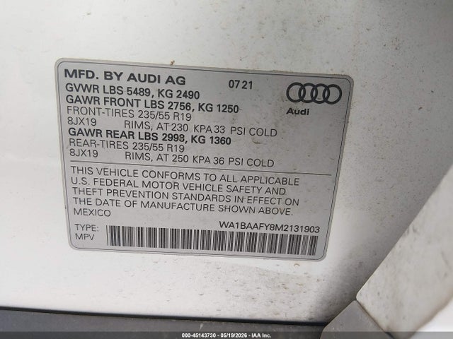 Audi Q5 Premium Plus 45 Tfsi Quattro S Tronic