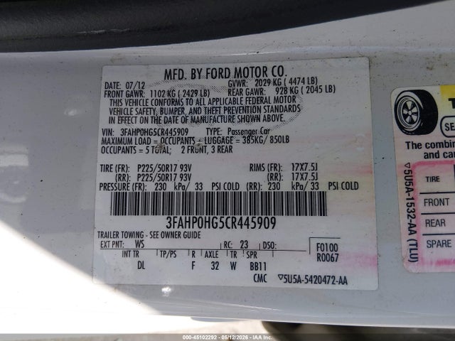 Ford Fusion Se