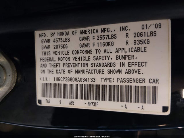 Honda Accord 3.5 Ex-l