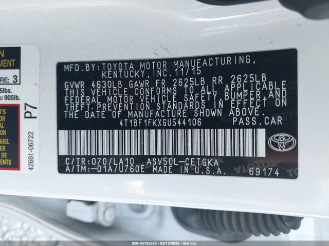 Toyota Camry Xle