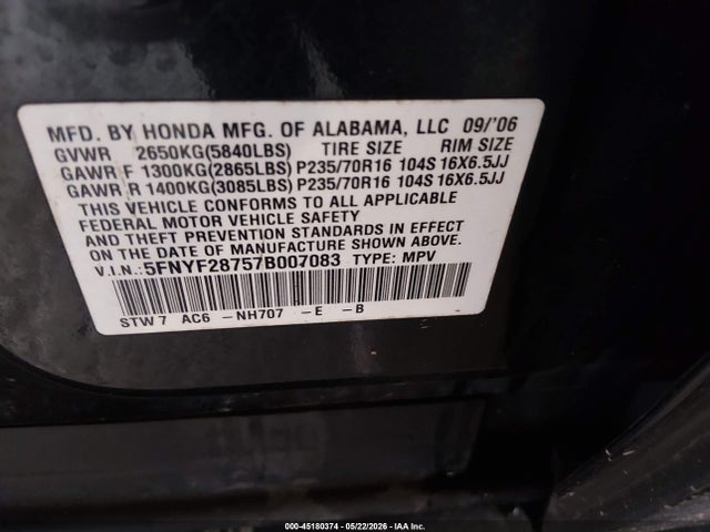 Honda Pilot Ex-l