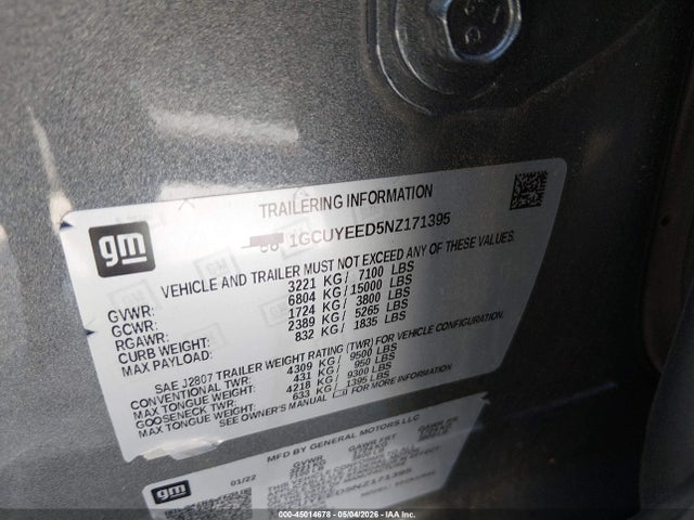Chevrolet Silverado 1500 4wd  Short Bed Rst
