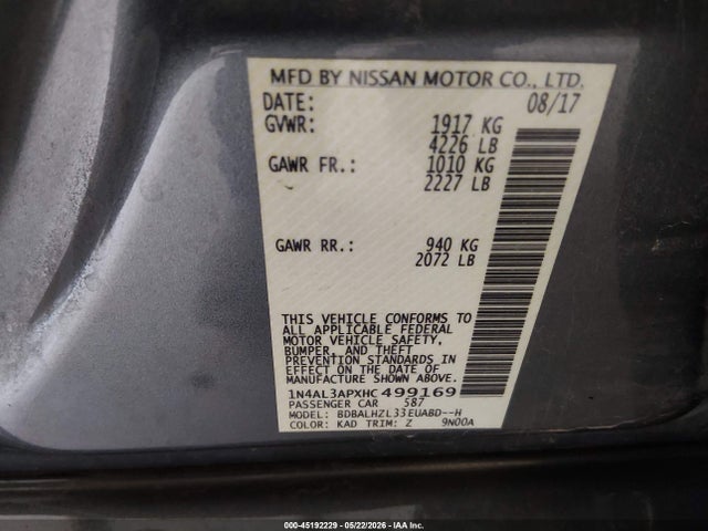 Nissan Altima 2.5 Sr